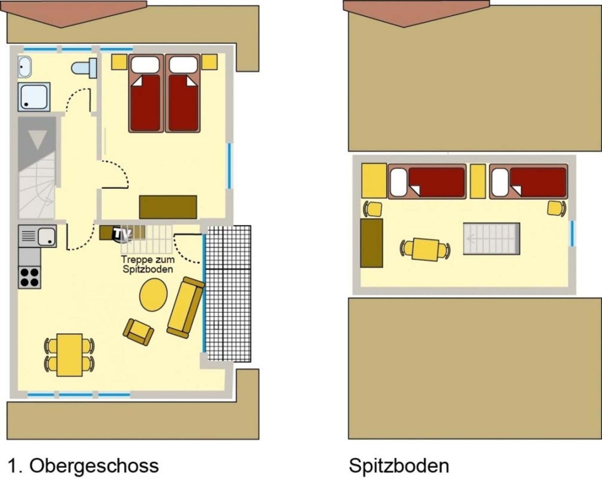 Ferienwohnung Nr 07 OG Spitzboden Born Exterior foto